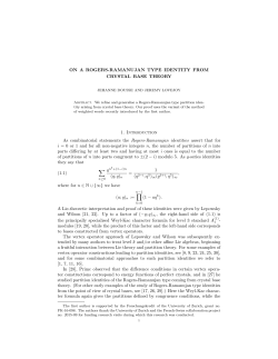 On a Rogers-Ramanujan type identity from crystal base theory
