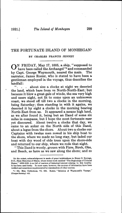 the fortunate island of monhegan