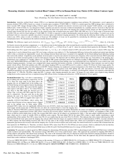 Measuring Absolute Arteriolar Cerebral Blood Volume (CBVa)