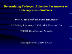 Determining Pathogen Adhesive Parameters on Heterogeneous