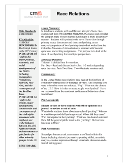 Race Relations - Art and Social Issues