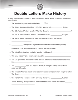 Double Letters Make History