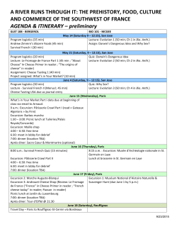 a river runs through it: the prehistory, food, culture and commerce of