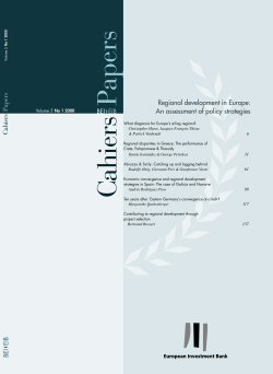 Economic convergence and regional