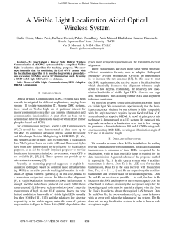 A Visible Light Localization Aided Optical Wireless System