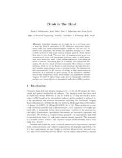 Clouds in The Cloud - Technion
