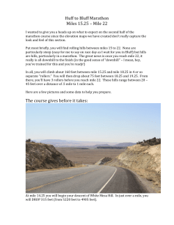 Miles 15-22 - Huff To Bluff