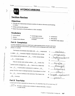 hydrocarbons - WW-P K