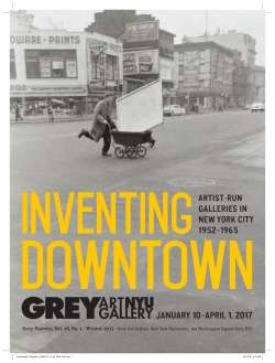 january 10&ndash;april 1, 2017 - Grey Art Gallery