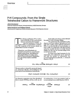 P-N-Compounds. From the Single Tetrahedral Cation to Framework