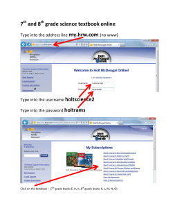 7th and 8th Grade Science Textbook Online