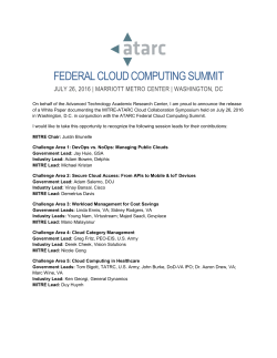 federal cloud computing summit - Advanced Technology Academic
