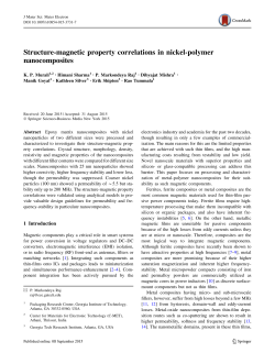 Structure-magnetic property correlations in nickel