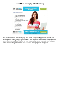 I Stand Here Ironing By Tillie Olson Essay