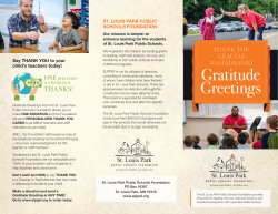 Gratitude Greetings - st. louis park public schools foundation