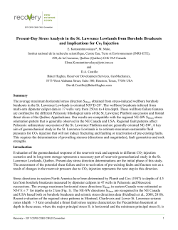 Present-Day Stress Analysis in the St. Lawrence Lowlands from