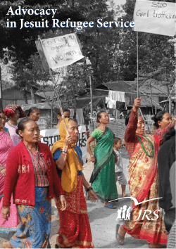 Advocacy in Jesuit Refugee Service Advocacy