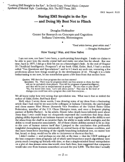 Staring EMI Straight in the Eye - Center for Research on Concepts