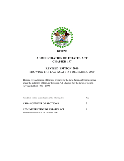 administration of estates