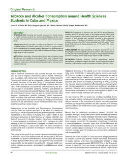 Tobacco and Alcohol Consumption among Health Sciences