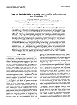 Origin and chemical evolution of formation waters from