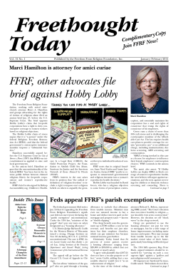 FFRF, other advocates file brief against Hobby Lobby