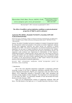 The effect of modifiers and precipitation conditions on