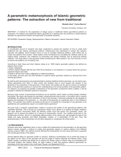 A parametric metamorphosis of Islamic geometric patterns: The