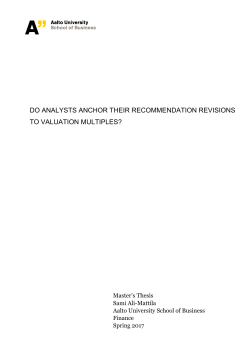 do analysts anchor their recommendation revisions to