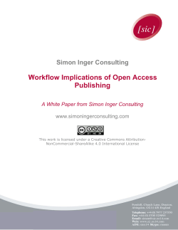 Open Access White Paper - Aries Systems Corporation