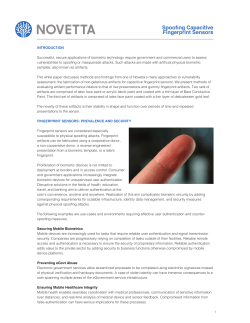 Spoofing Capacitive Fingerprint Sensors