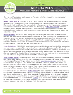 MLK DAY 2017 - generationOn