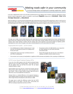 Making roads safer in your community