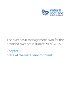 State of the water environment