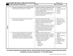 Social Studies-4th Grade &ndash; Ohio in the United States Page 1 of 7