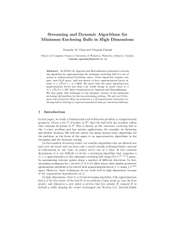 Streaming and Dynamic Algorithms for Minimum Enclosing Balls in