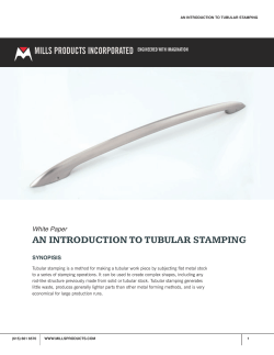 an introduction to tubular stamping