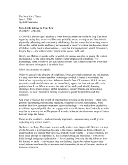 Put Some Science in Your Life