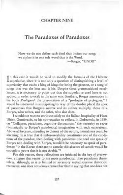 The Paradoxes of Paradoxes