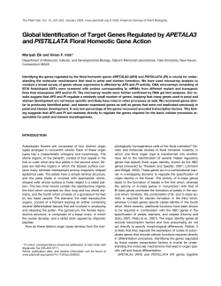 Global Identification of Target Genes Regulated by