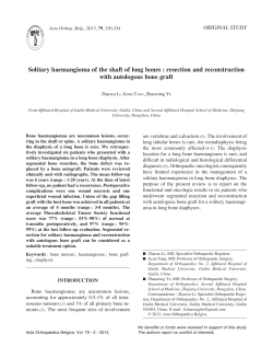Solitary haemangioma of the shaft of long bones : resection and