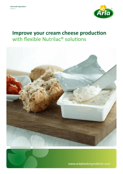 Improve your cream cheese production with