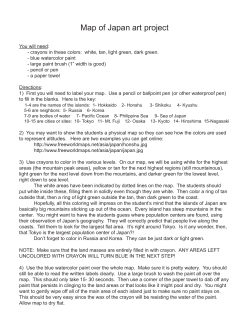 Map of Japan art project