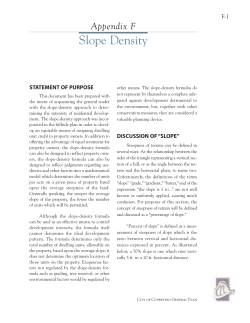 Slope Density - City of Cupertino