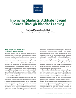 Improving Students` Attitude Toward Science
