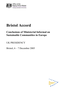 Bristol Accord - European Investment Bank