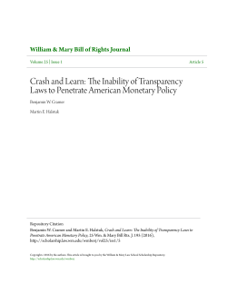 Crash and Learn: The Inability of Transparency Laws to Penetrate