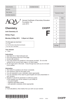 AQA-CH3FP-QP-Jun13 PDF