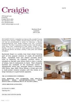 020 8874 7475 Fax: 020 8870 9659 email: nick@craigie