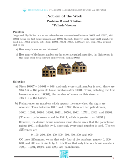 Problem of the Week - Sino Canada School